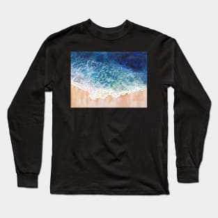 Lace on the Beach, waves Long Sleeve T-Shirt